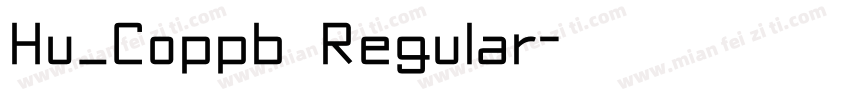 Hu_Coppb Regular字体转换